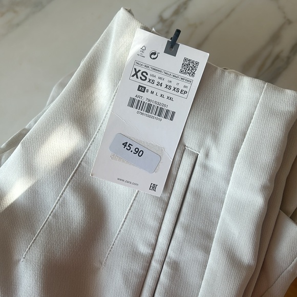 Zara cream ankle trouser - Picture 9 of 9